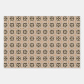 geometrisches Kaffeemodell Nr. 6 Geschenkpapier Set (Vorderseite)