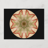 Geometrisches Kaleidoskop Mandala Postkarte (Vorderseite)