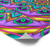 Geometrisches Kaleidoskop Poster (Ecke)