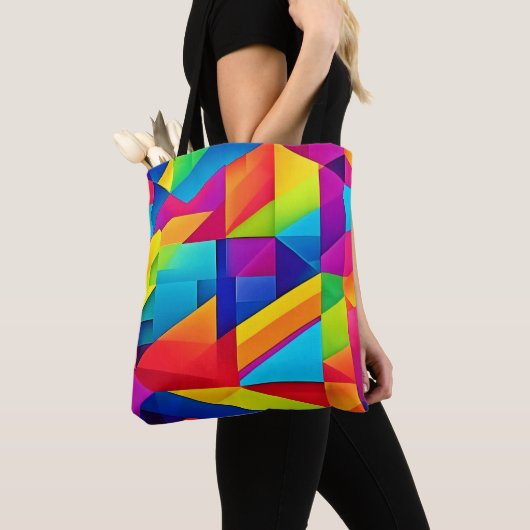 Geometrisches Kaleidoskop Tasche (Von Nahem)