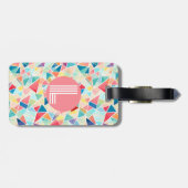 Geometrisches Kaleidoskop Y2K-Muster Gepäckanhänger (Rückseite horizontal)