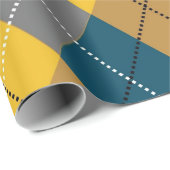 Geometrisches Kariertes Muster für die Raute der H Geschenkpapier (Rolleneckpunkt)