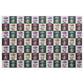 Geometrisches, kariertes Schalenbild Stoff (Fat Quarter (45,7 x 55,9 cm))