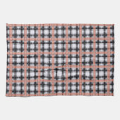 Geometrisches Karomuster kariert braun Geschirrtuch (Horizontal)