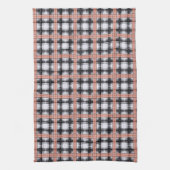 Geometrisches Karomuster kariert braun Geschirrtuch (Vertikal)