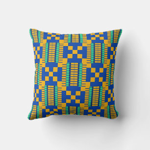 Geometrisches Kente-Muster Kissen