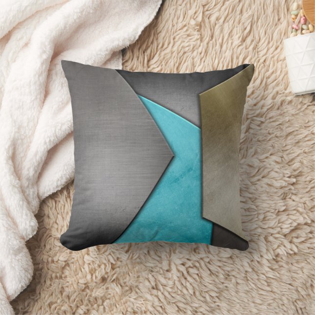 geometrisches Kissen (Decke)