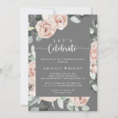 Geometrisches klassisches Party feiern Einladung (Vorderseite)