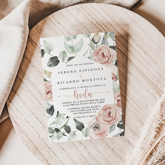 Geometrisches klassisches rosa rosa Rosenbläschen Einladung