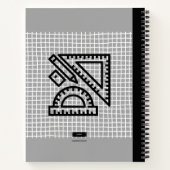 GEOMETRISCHES KOMPASS & PROTRAKTOR(LICHTGRAD) NOTE NOTIZBLOCK (Rückseite)