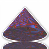 Geometrisches Kon Aufkleber (Vorderseite)