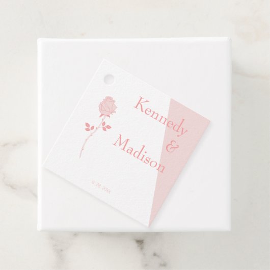 Geometrisches Korallenbemerkungsbudget Geschenkanhänger (Beispiel)