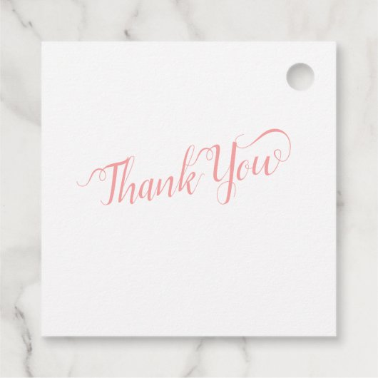 Geometrisches Korallenbemerkungsbudget Geschenkanhänger (Rückseite)