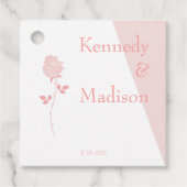 Geometrisches Korallenbemerkungsbudget Geschenkanhänger (Vorderseite)