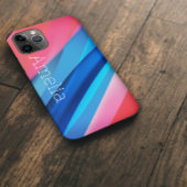 Geometrisches Korallenblau Case-Mate iPhone Hülle