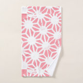 Geometrisches Korallenmuster Badhandtuch Set (Handtuch)