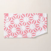 Geometrisches Korallenmuster Badhandtuch Set (Handtuch)