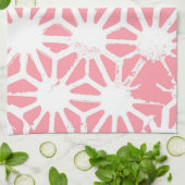 Geometrisches Korallenmuster Geschirrtuch (Gefaltet)