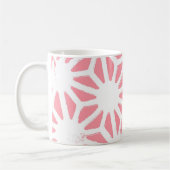 Geometrisches Korallenmuster Kaffeetasse (Links)