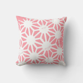 Geometrisches Korallenmuster Kissen