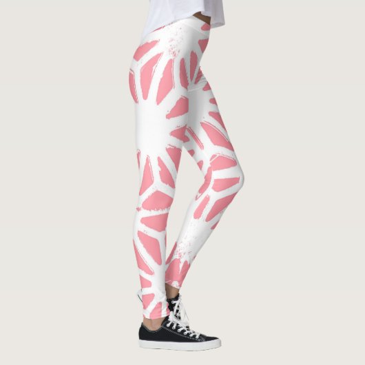 Geometrisches Korallenmuster Leggings (Rechts)