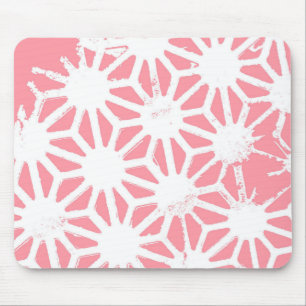 Geometrisches Korallenmuster Mousepad