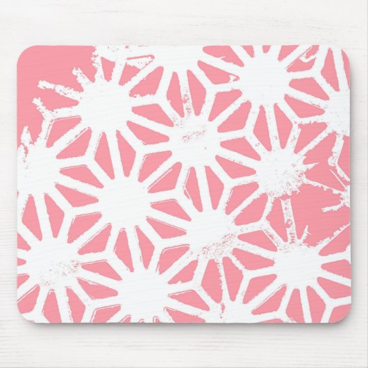 Geometrisches Korallenmuster Mousepad (Vorne)