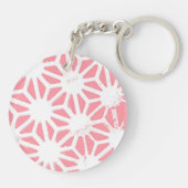 Geometrisches Korallenmuster Schlüsselanhänger (Rückseite)