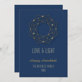 Geometrisches Kränen Feiertagskarte (Vorne/Hinten)