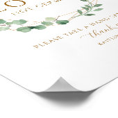 Geometrisches Kraut Covid19 Sanitizer-Sanitizing-Z Poster (Ecke)