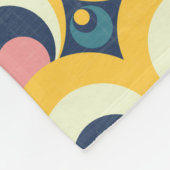 Geometrisches Kreis-Muster Fleecedecke (Ecke)