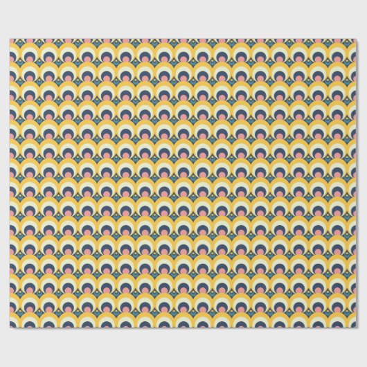 Geometrisches Kreis-Muster Geschenkpapier (Flach)