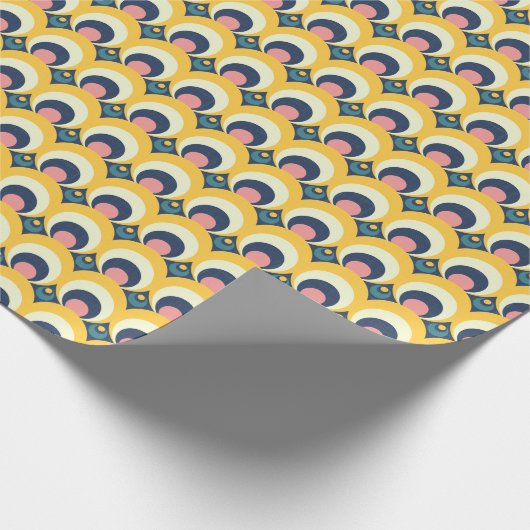 Geometrisches Kreis-Muster Geschenkpapier (Ecke)