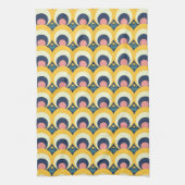 Geometrisches Kreis-Muster Geschirrtuch (Vertikal)