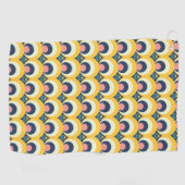 Geometrisches Kreis-Muster Golfhandtuch (Horizontal)