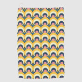 Geometrisches Kreis-Muster Golfhandtuch (Vorderseite)