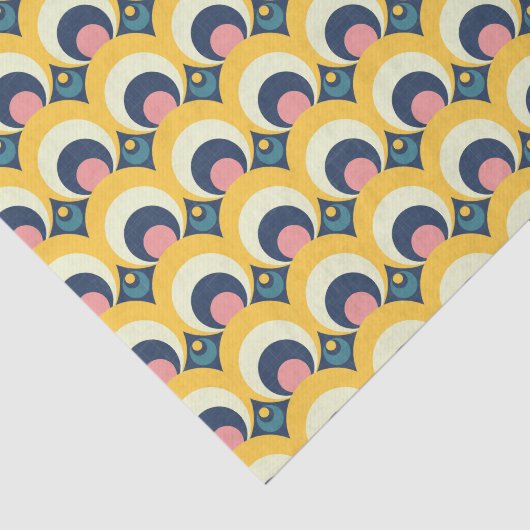 Geometrisches Kreis-Muster Seidenpapier (Ausschnitt)