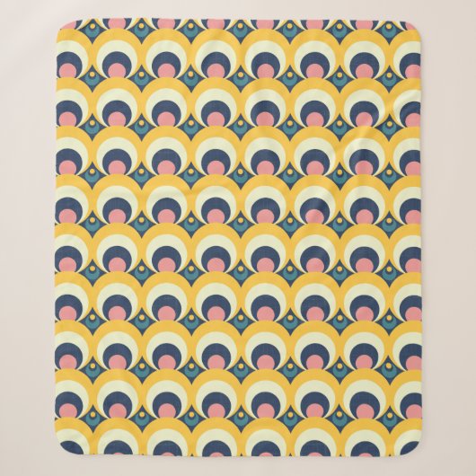 Geometrisches Kreis-Muster Sherpadecke (Vorderseite)