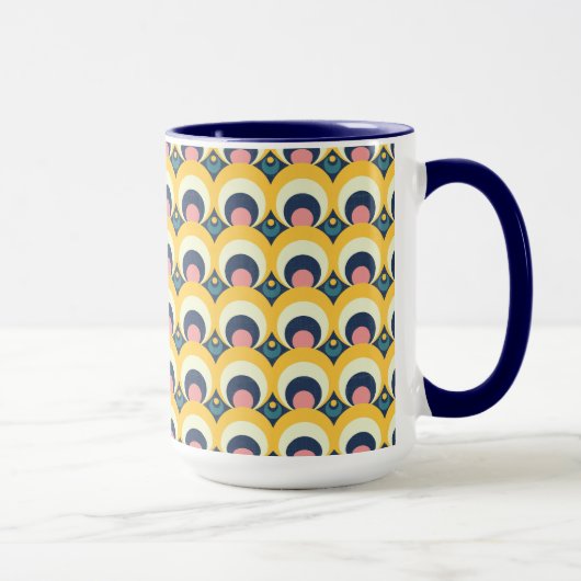 Geometrisches Kreis-Muster Tasse (Rechts)
