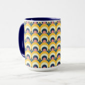 Geometrisches Kreis-Muster Tasse (Vorderseite Links)