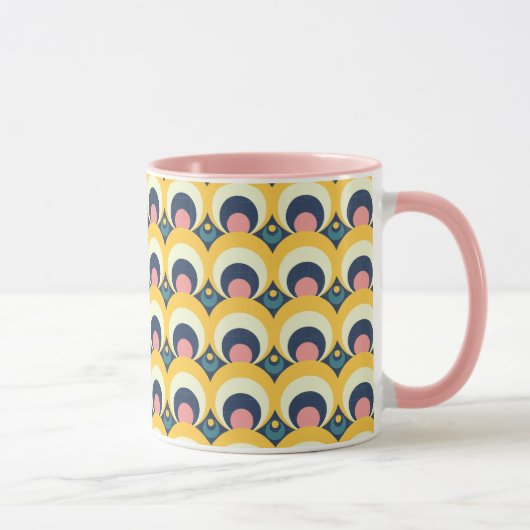 Geometrisches Kreis-Muster Tasse (Rechts)