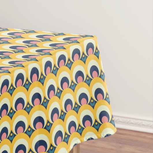 Geometrisches Kreis-Muster Tischdecke (Beispiel)