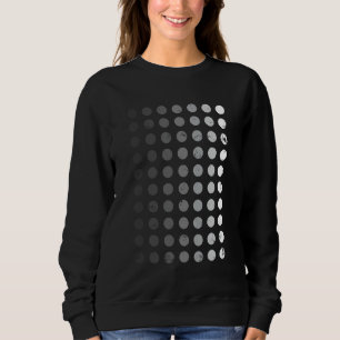 Geometrisches kreisförmiges, durchsichtiges geomet sweatshirt