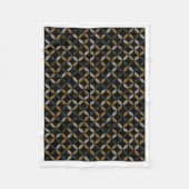 Geometrisches kreisförmiges Muster Fleece-Decke Fleecedecke (Vorderseite)
