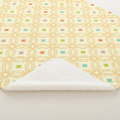 Geometrisches Kreismuster der Retro-Geometrie Sherpadecke (3/4)