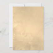 Geometrisches Kristall Golden 50. Hochzeitstag Einladung (Rückseite)