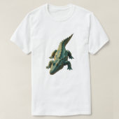 Geometrisches Krokodil T-Shirt (Design vorne)