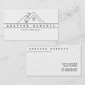 Geometrisches kundenspezifisches Geschäft des Visitenkarte (Vorne/Hinten)