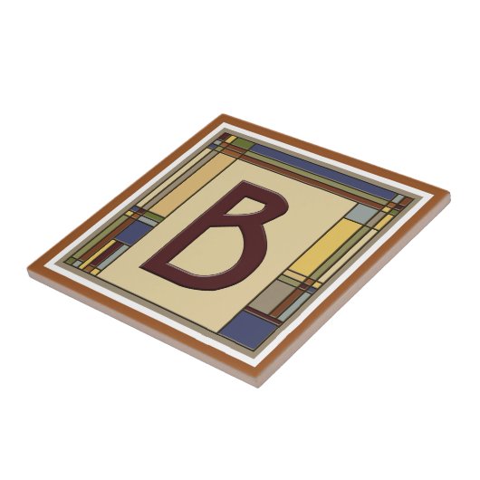 Geometrisches Kunstprojekt B Fliese (Seite)