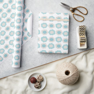 Geometrisches Kunstwiederholmuster (Wind-Blume) Geschenkpapier